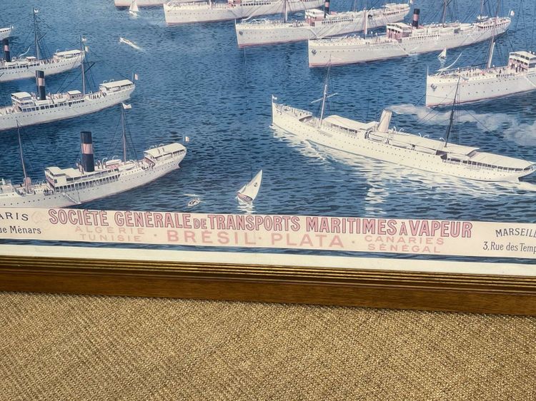Manifesto incorniciato degli anni '30 della SGTMV