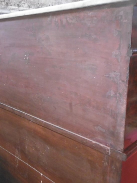 Schreibtisch mit Zylinder Epoche Restauration-charles X