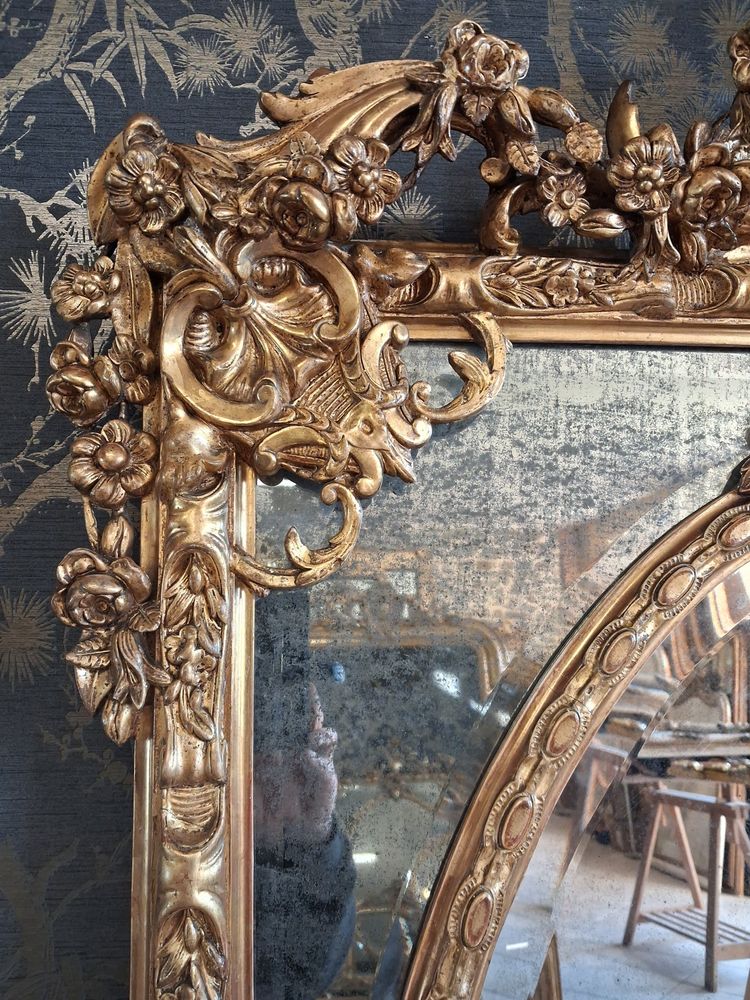 Specchio del XIX secolo con cornice 152 x 106