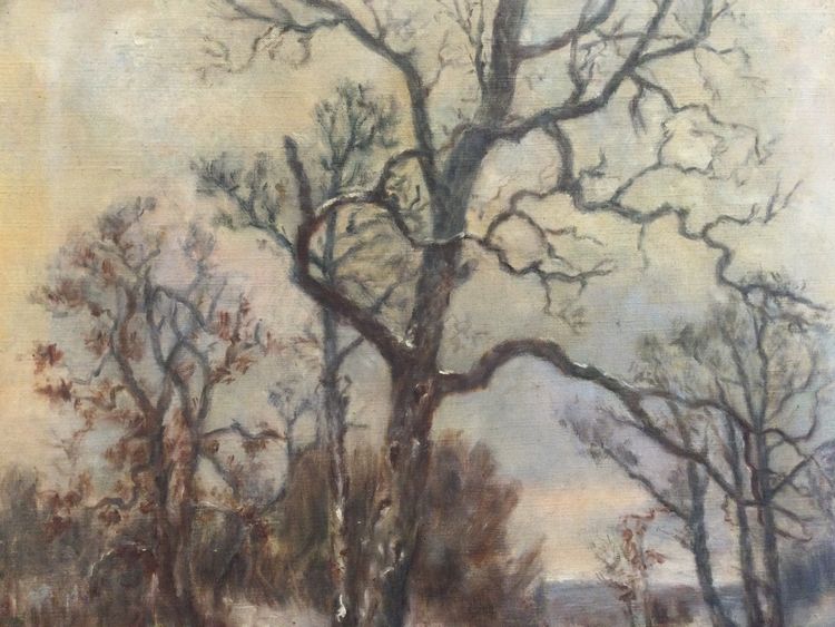 Winter landscape, signed H. GUIBERT