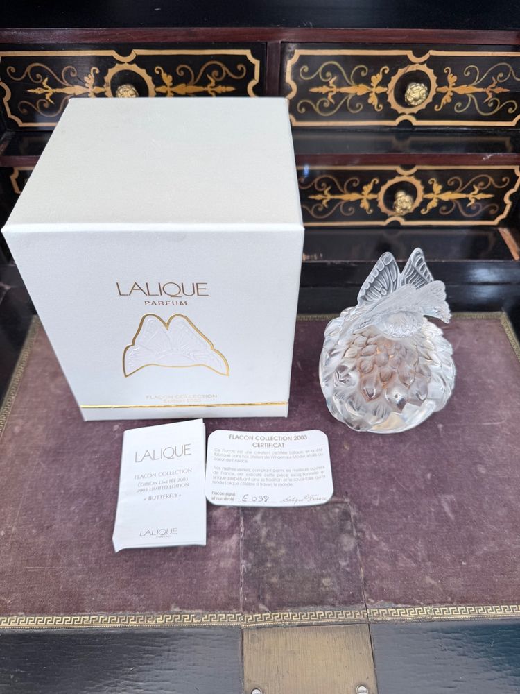 Lalique perfume bottle - "Butterfly" Limited Edition, Flacon Collection 2003