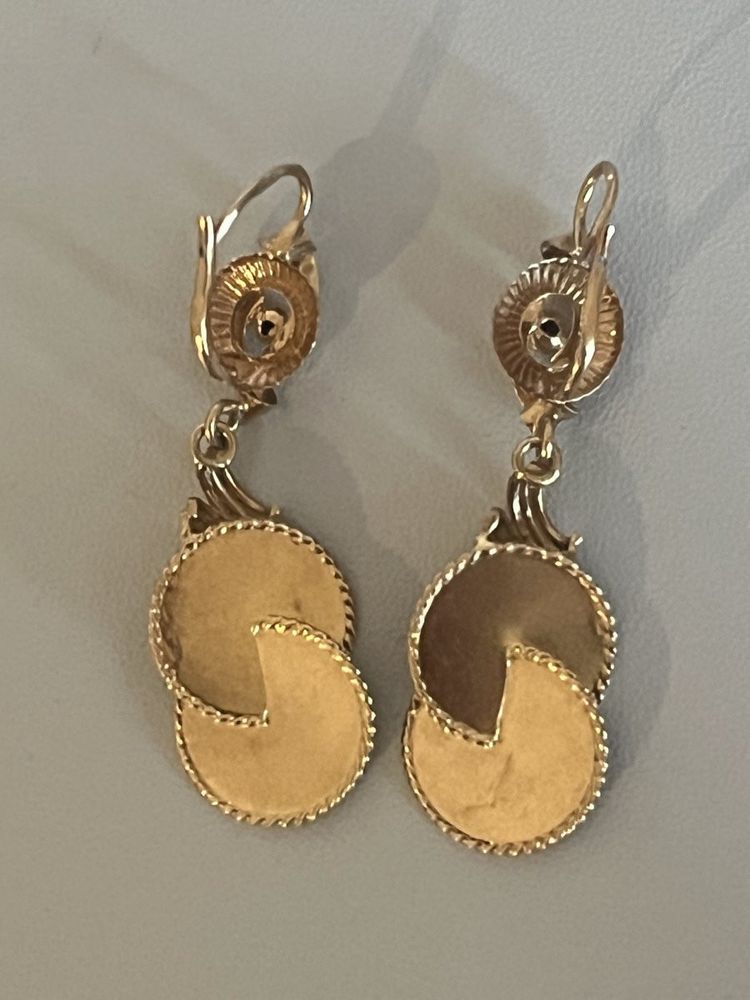 7325- Vintage Ohrringe Gelbgold