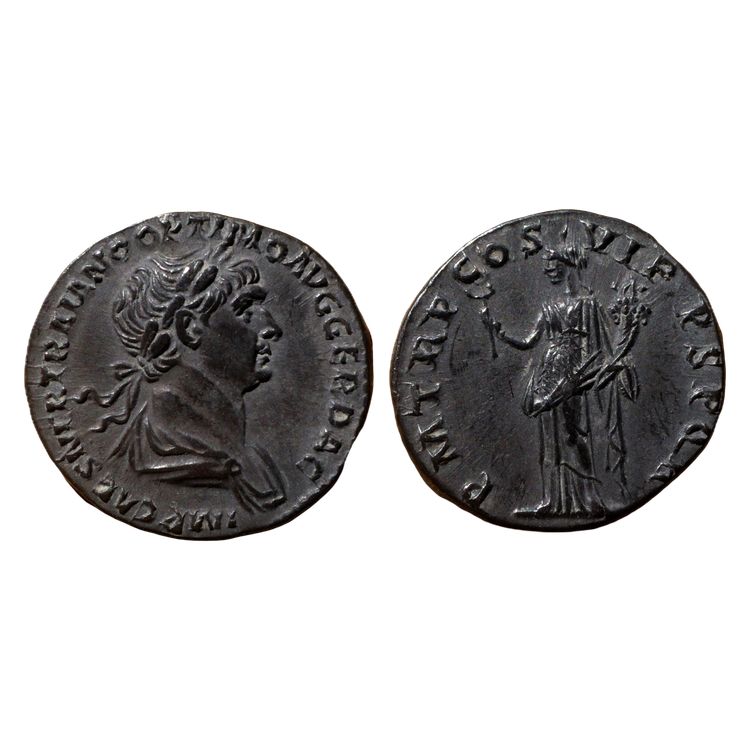 Trajan RIC 343 — mit Echtheitszertifikat