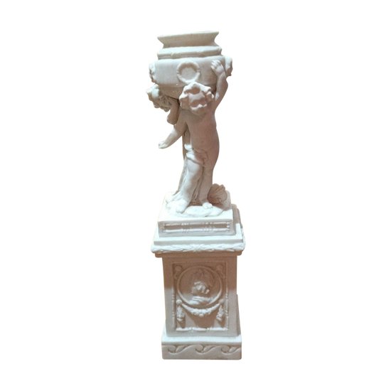 Statuetta - Biscotto - Colonna - 1900 ca.