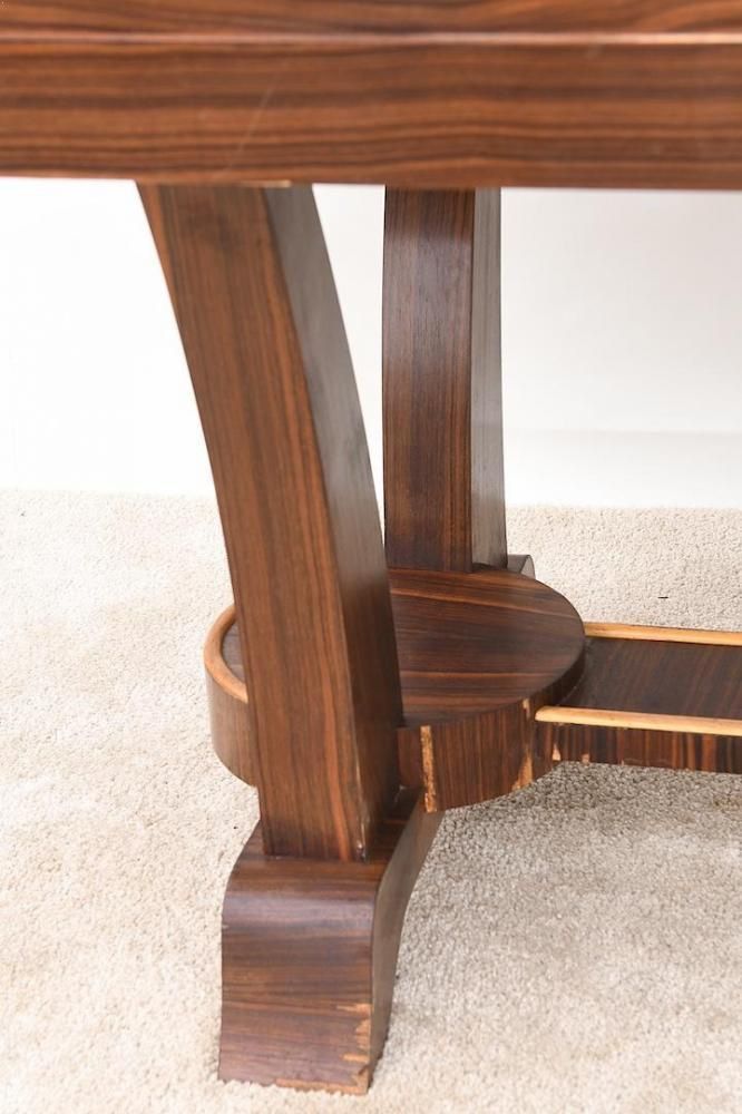 Art deco table with rosewood veneer