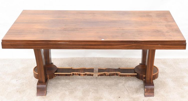 Art deco table with rosewood veneer