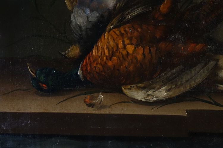 Still life with pheasant by Bourguignon