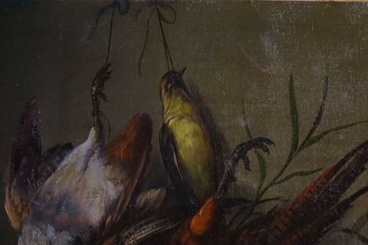 Still life with pheasant by Bourguignon