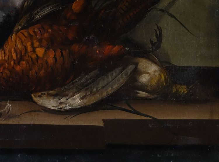 Still life with pheasant by Bourguignon