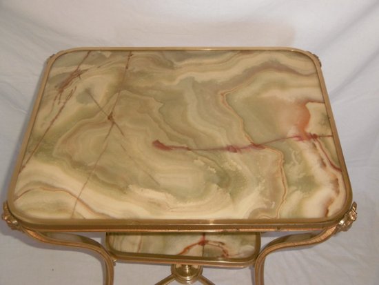 Guéridon En Bronze Doré