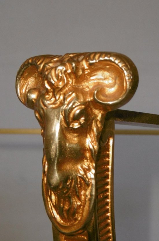 Guéridon En Bronze Doré