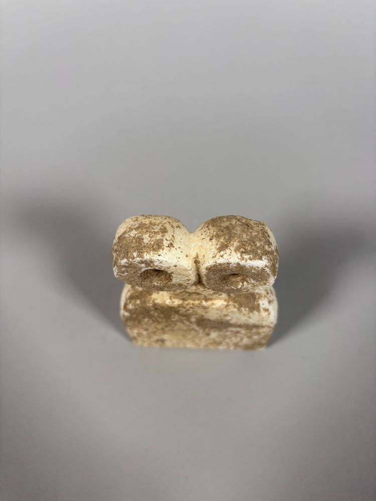 Tell Brak Calcit Idol der Campaniformen "mit den Augen". - 11 cm Archäologie