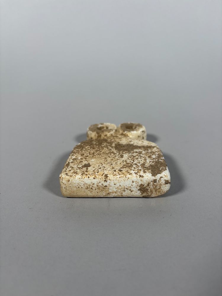 Tell Brak Calcit Idol der Campaniformen "mit den Augen". - 11 cm Archäologie