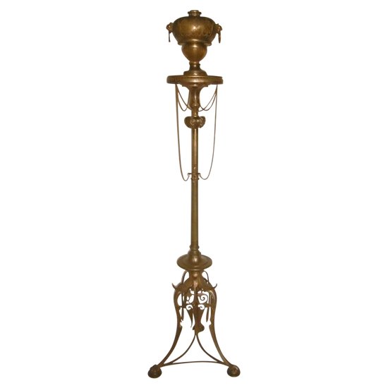 Lampada da terra in bronzo Napoleone III