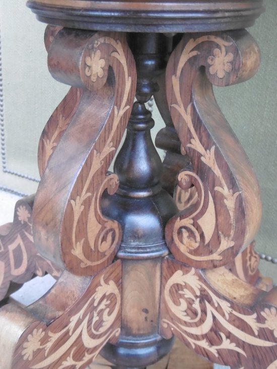 Guéridon Charles X Marqueté