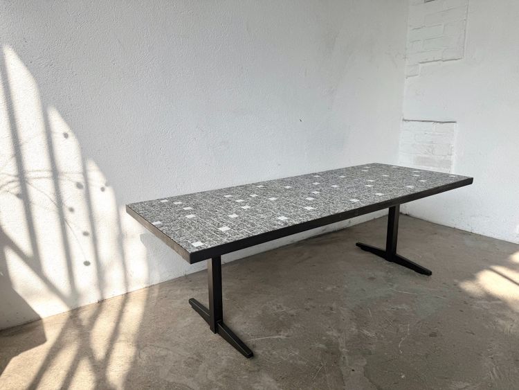 Modernist coffee table, ceramic mosaic, Lilienthal, 60s