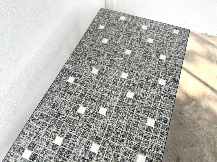 Modernist coffee table, ceramic mosaic, Lilienthal, 60s