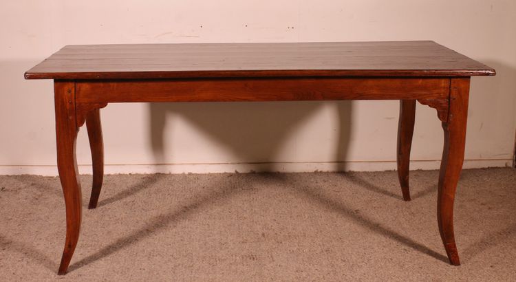 Louis XV Oak Table, Late 18th Century