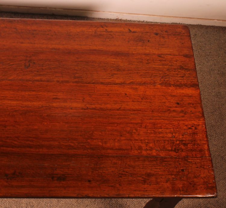 Louis XV Oak Table, Late 18th Century