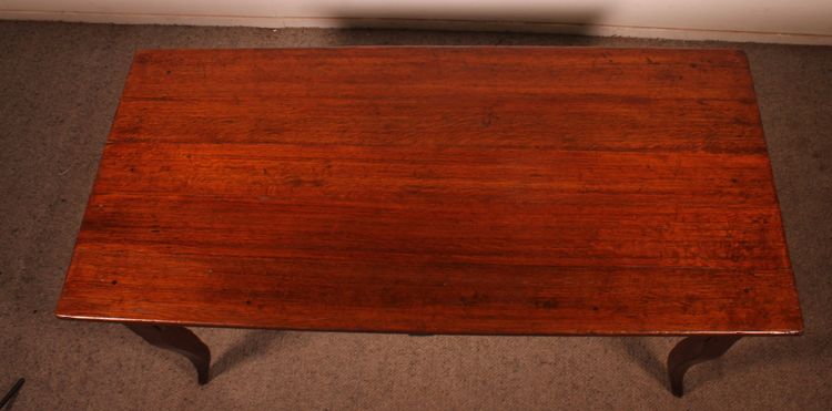 Louis XV Oak Table, Late 18th Century