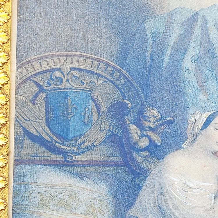 Les Amours de François 1er, colored engravings, 19th century