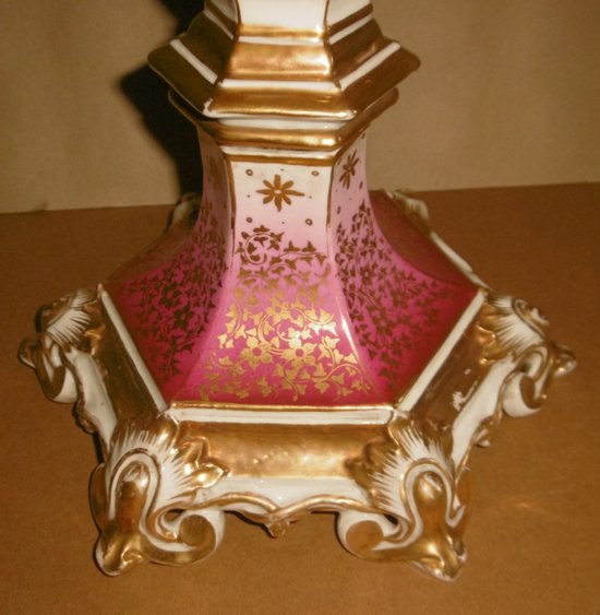 Paire De Candélabres En Porcelaine époque Restauration