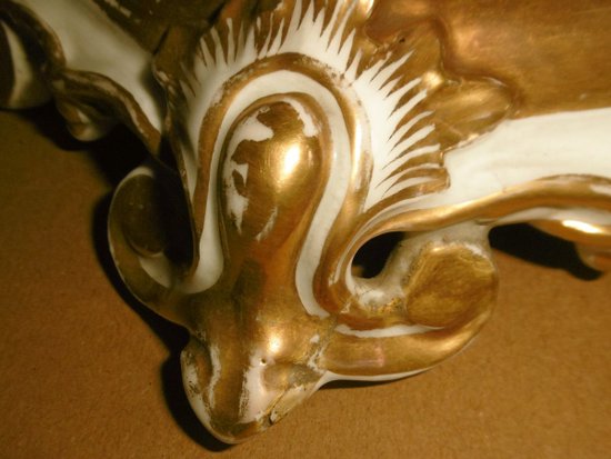Paire De Candélabres En Porcelaine époque Restauration