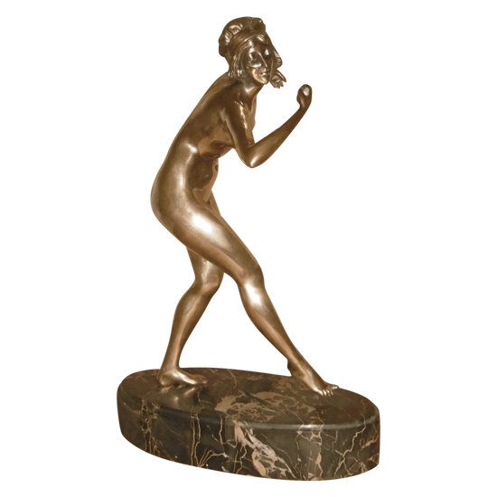 Bronze Silber Art Deco