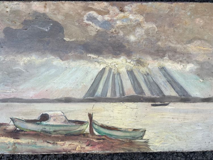 Les barques en bord de mer 