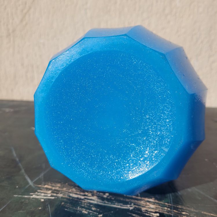Blaue Glaspastenkanne, Mitte des 19. Jahrhunderts