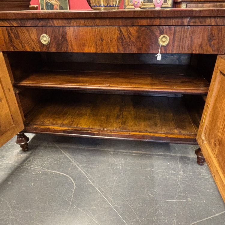 Antica credenza servante Carlo X in noce Lastronata primi 800 restaurata !Mis  cm 128 x cm 62 h 86 