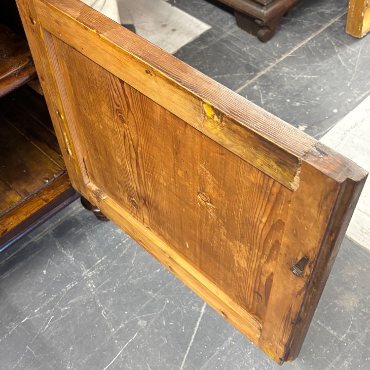 Antica credenza servante Carlo X in noce Lastronata primi 800 restaurata !Mis  cm 128 x cm 62 h 86 
