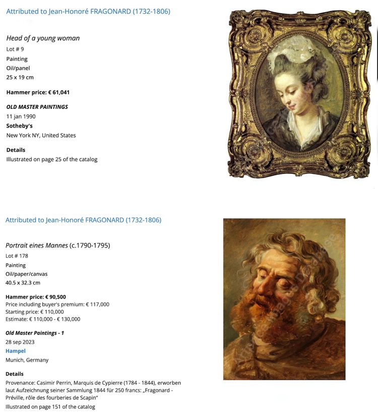Huile sur toile « Un Cupidon », XVIIIe siècle, attribuée à Jean-Honoré Fragonard
