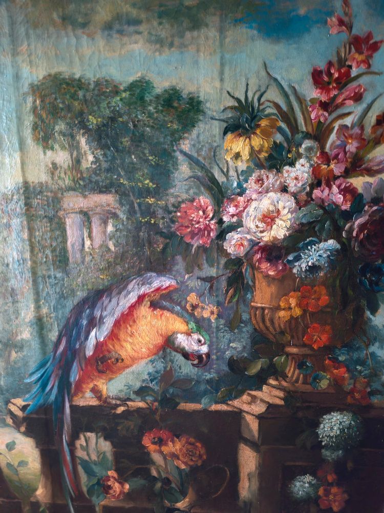 Important painting, oil on canvas, 19th century