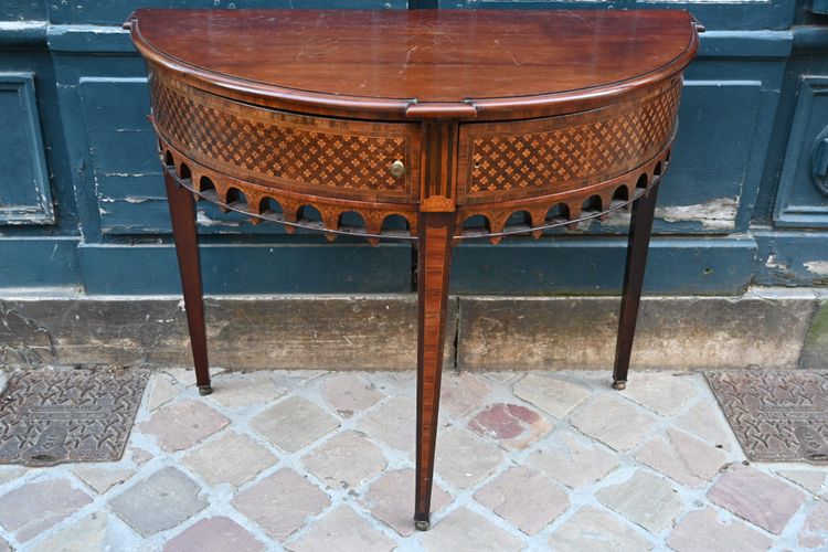 Console demi lune Angleterre XIX
