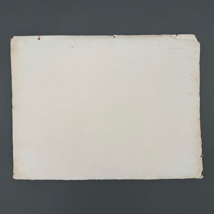 Drawing or blueprint of a 19th-century Compagnon du Devoir carpenter.