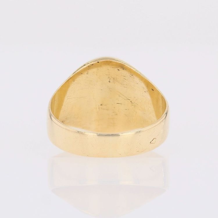 Chevalière onyx or jaune