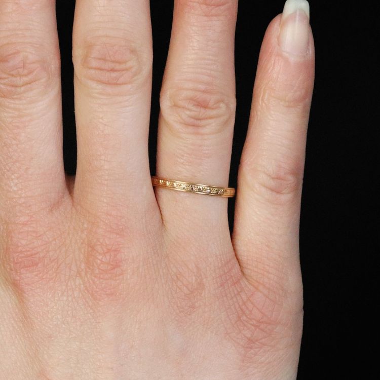 Finely Crafted Rose Gold Wedding Band
