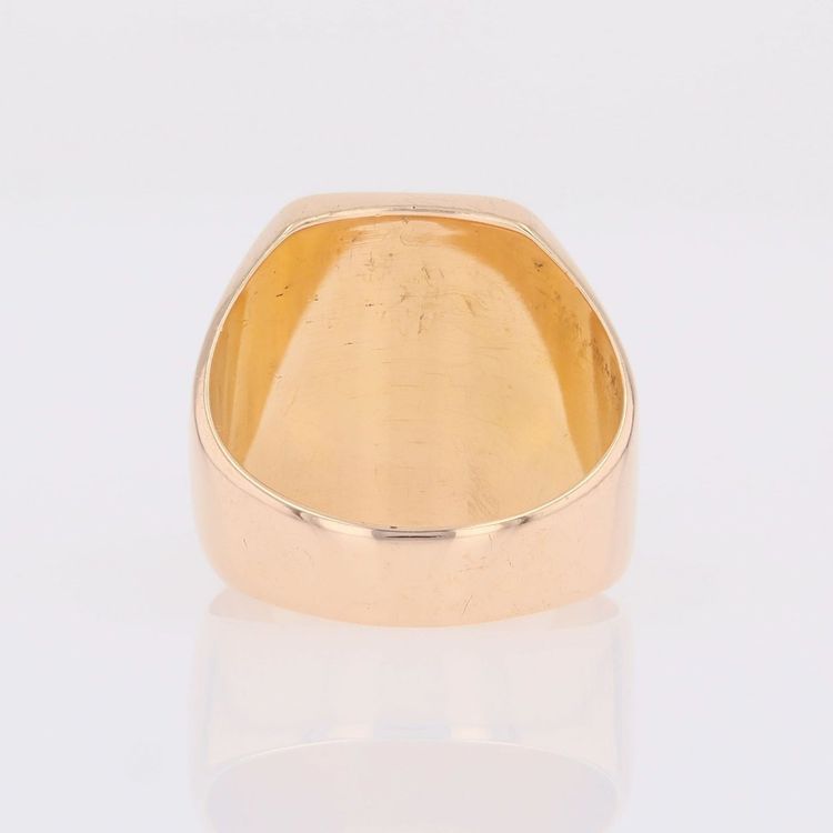 Rotgold-Ring mit AD-Initialen