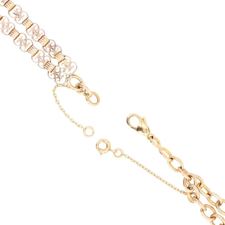 Antique Double-row Rose Gold Bracelet