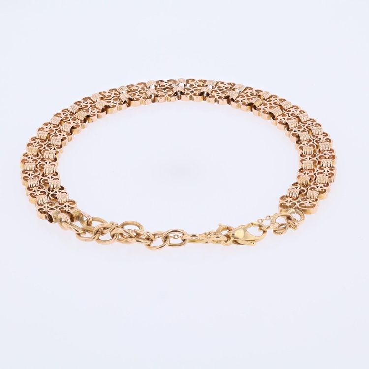 Antique Double-row Rose Gold Bracelet