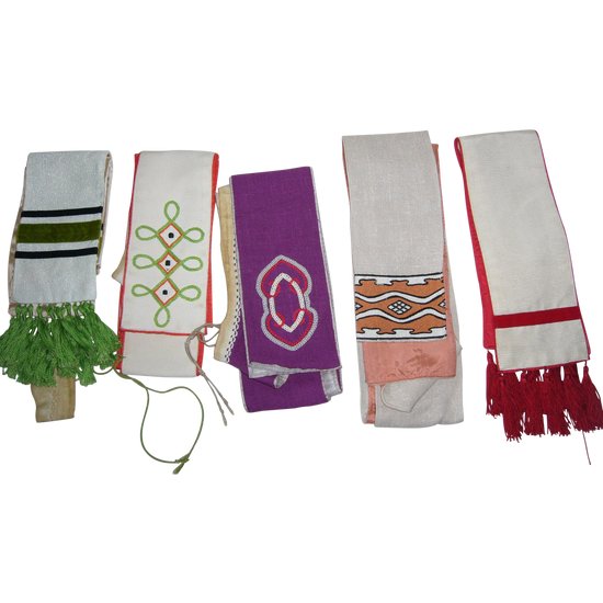 Religious stoles some in the style of Dom de Laborde, 20th century