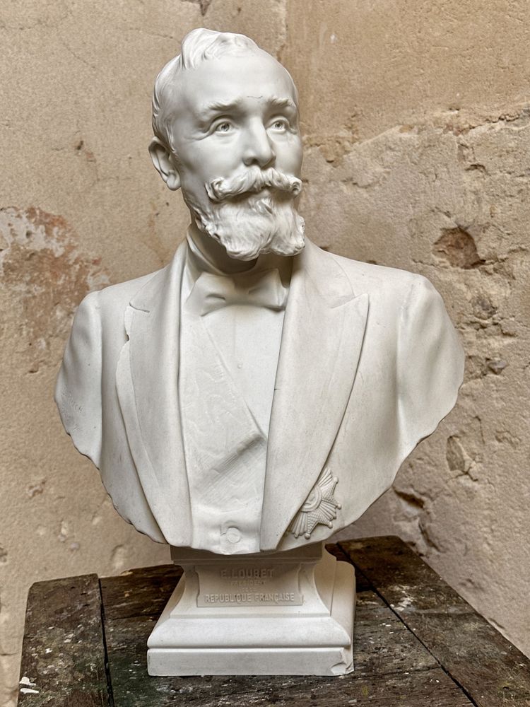 Büste von Präsident Loubet - Denys Puech - Biscuit de Sèvres