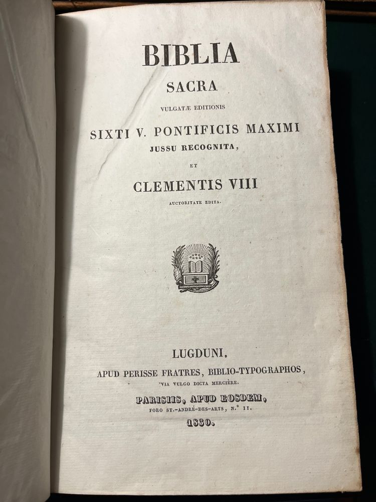 Bible 1830 beautiful binding