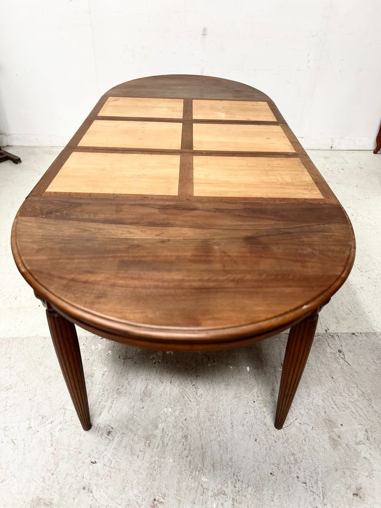Art Deco table in solid walnut XX century
