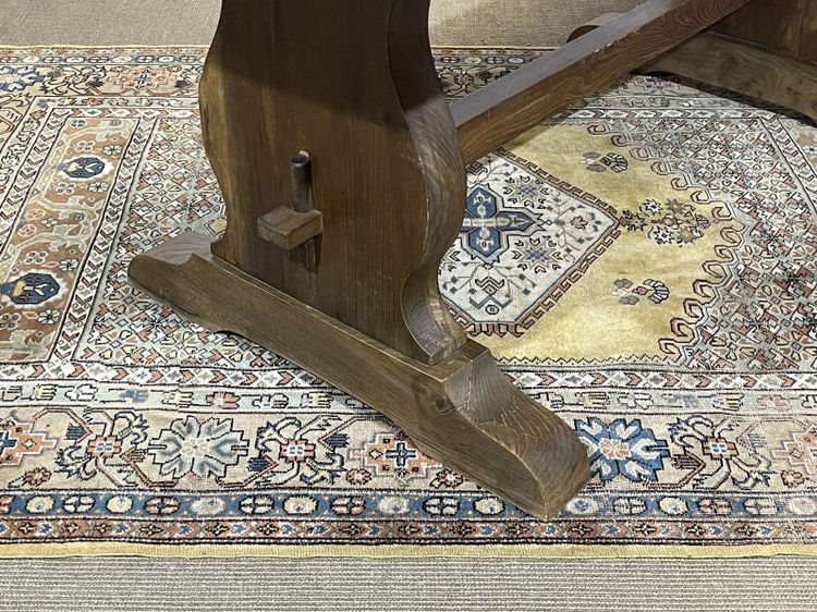 Klostertisch aus Ulme aus den 70er Jahren
