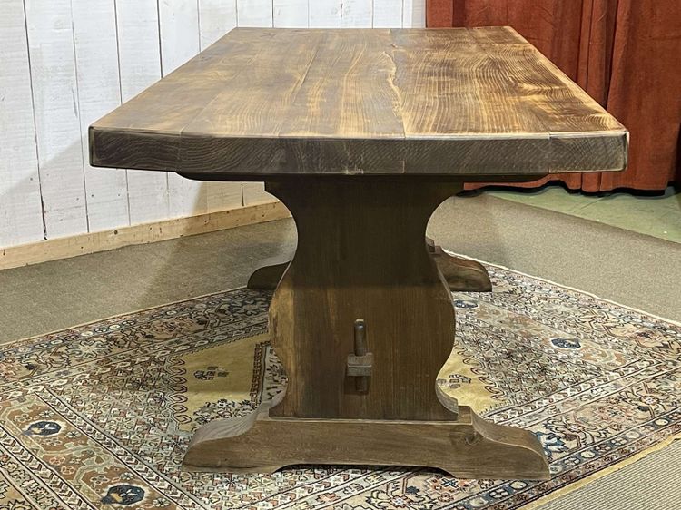 Klostertisch aus Ulme aus den 70er Jahren