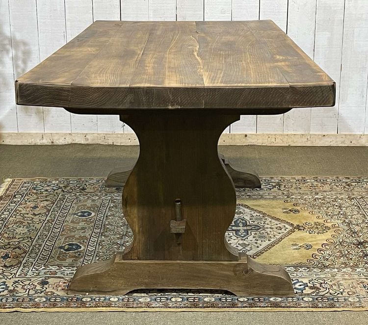 Klostertisch aus Ulme aus den 70er Jahren