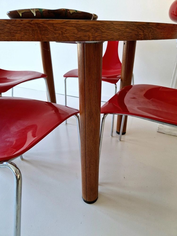 4 vintage post-modern dining chairs Delfy Design Gino Carollo