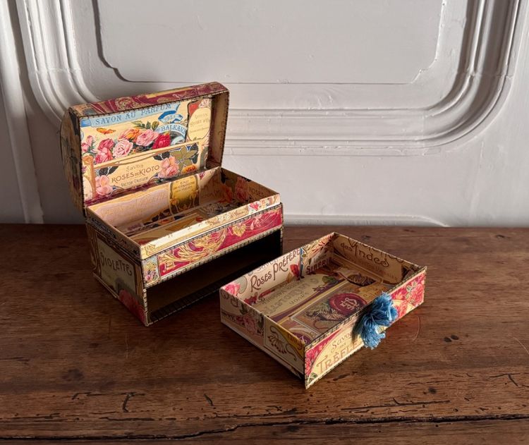 Werbebox 1900 Eau de Cologne Bouquet Superfeine Seife